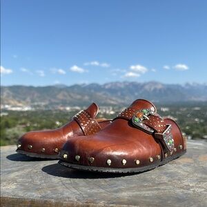 Earthen Glow Mules by Jo Ghost. New with tags.